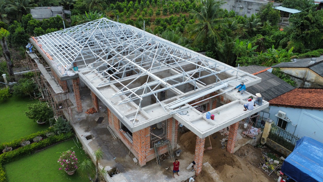 thi công khung thép nhà xưởng Thủ Đức