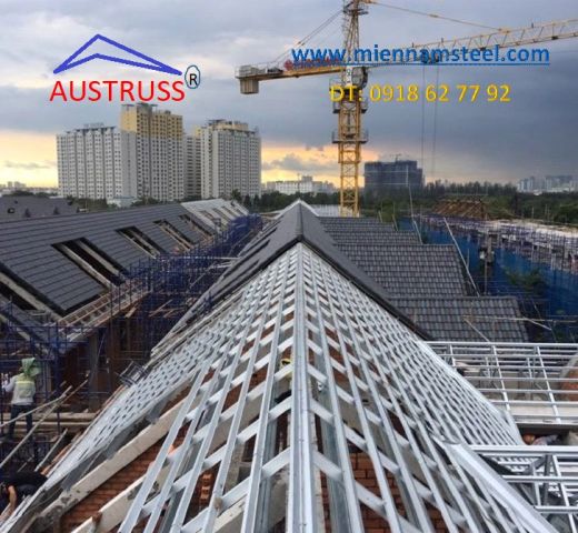 DỰ ÁN EXIM PHÚ HỮU - QUẬN 9 KÈO THÉP MÁI NGÓI